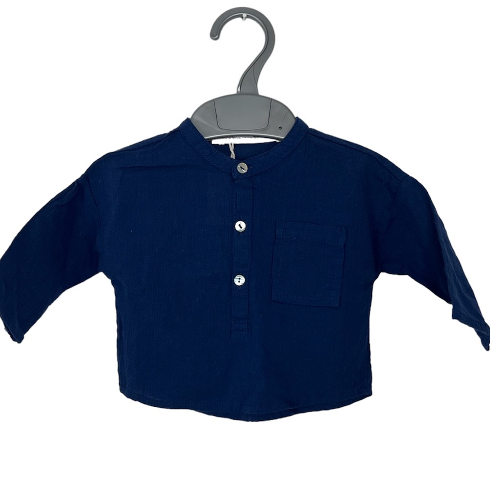 Message In the Bottle Long Sleeve Button Down